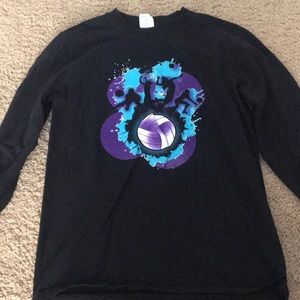 long sleeve black volleyball shirt